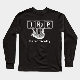 I Nap Periodically Sloth and Science Long Sleeve T-Shirt